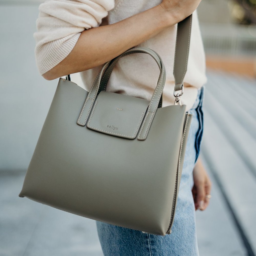 😍The Stella Genuine Leather Satchel Bag - Moss - Picture 13 of 14